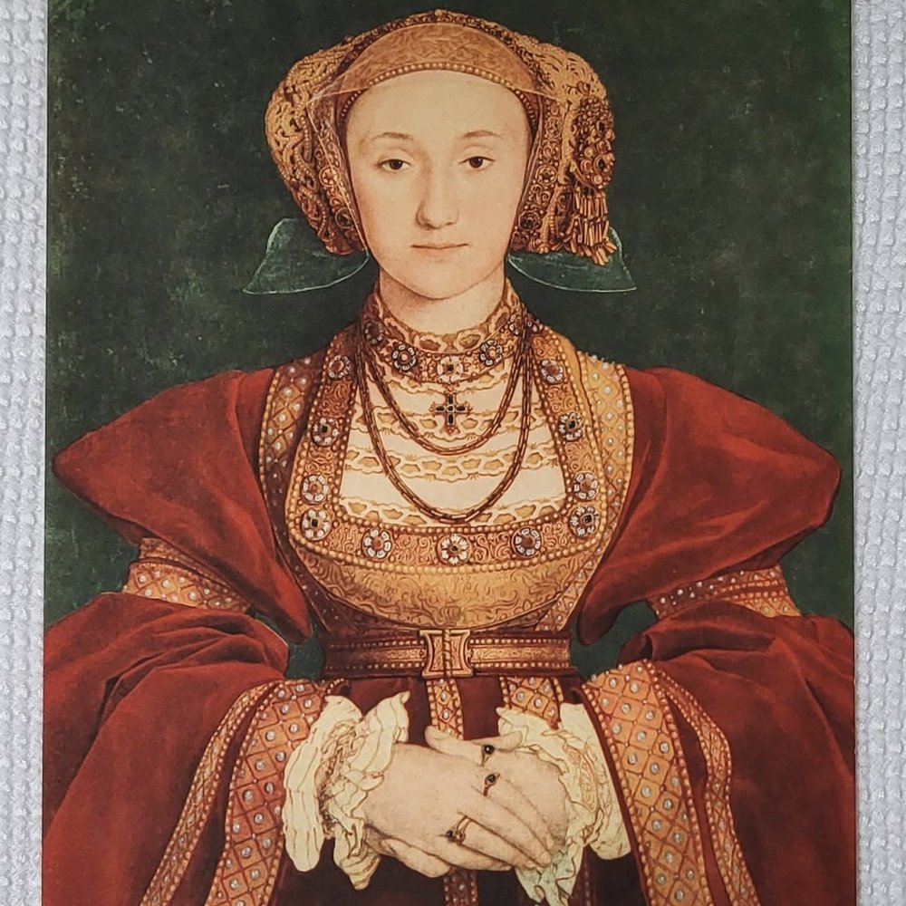ANNE OF CLEVES by HANS HOLBEIN Treasures of Art Painting Print Louvre, Paris